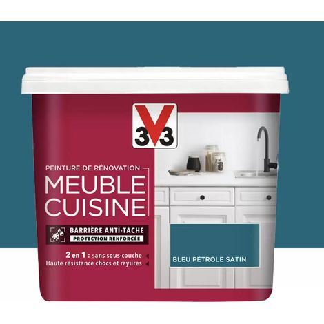 Peinture De Rénovation V33 Meuble De Cuisine Bleu Pétrole 0,75 L (1/4)