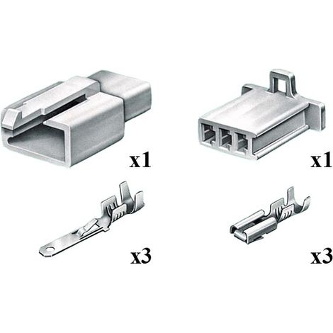Kit Connettore Serie MTW Maschio Femmina 3 Vie
