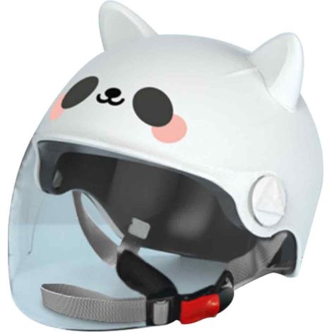 1 casque de moto enfant, design dessin animé, protection solaire UV, léger, pour motos électriques (1/5)
