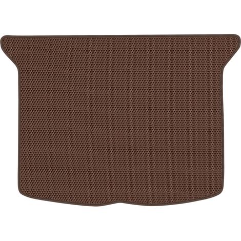 Tapis de coffre en EVA pour Citroën Xsara Picasso Minivan (2008-2012), motif nid d'abeille marron (1/5)