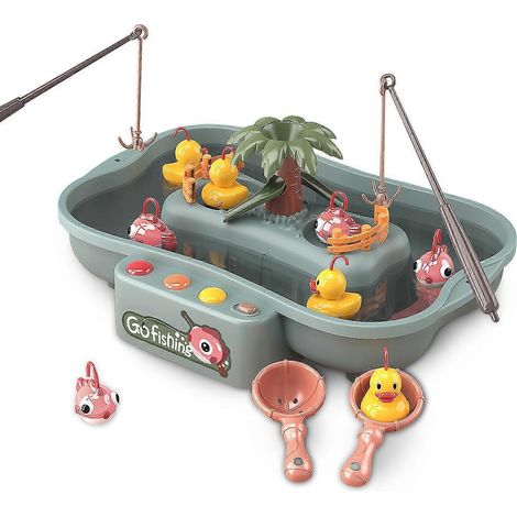 Jeu de pêche magnétique pour enfants de 2 à 5 ans - Pêche aux canards - Jeu pour enfants - Table d'eau d'extérieur - Jouets de poissons (1/4)