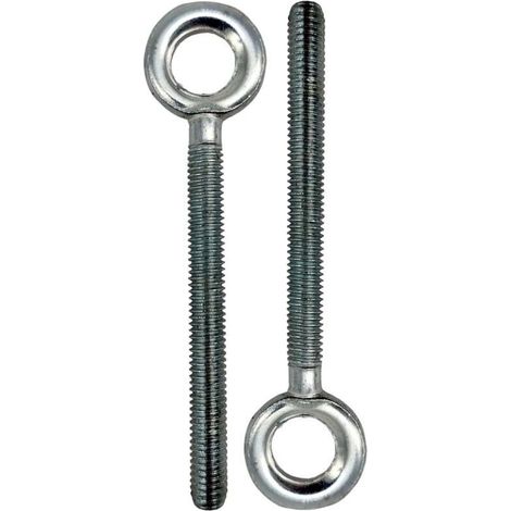 Industriel Anneaux de levage Vis à anneau M8 en acier galvanisé M8 x 60 9 pièces Fixation et suspension entièrement filetées Convient pour la maison, le bureau, l'hôtel et d'autres endroi