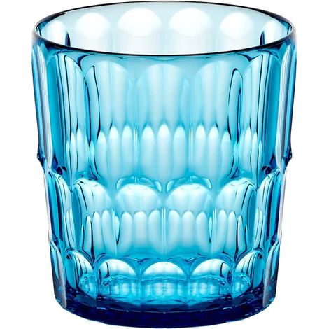 GUZZINI Bicchiere Basso Decoro 2 Vanity Bio-Based Azzurro Mare