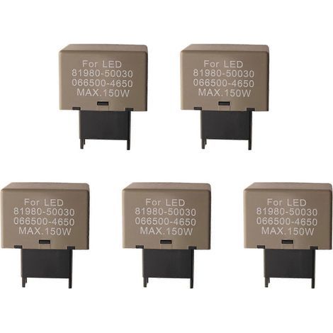 5X Accessoires automobiles Relais clignotant électronique 8 broches pour ampoule LED Toyota Lexus 81980-50030 066500-4650 (1/5)