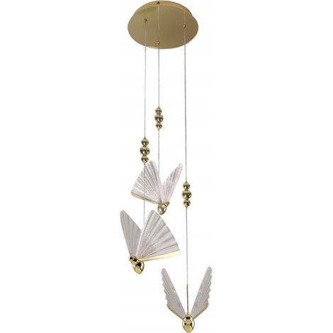 Lampada a sospensione LED oro farfalle glamour Mariposa (1/3)