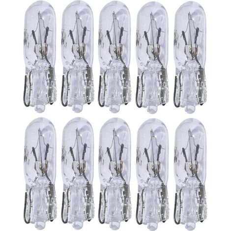 Lot de 10 ampoules T5 12V 1.2W pour tableau de bord (1/3)