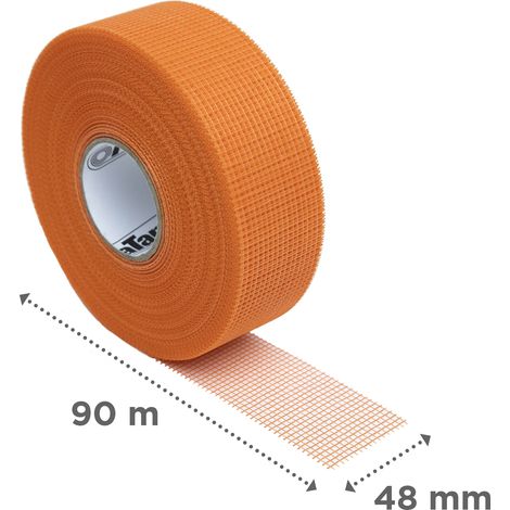 Adfors – Bande à joint autocollante FibaTape Xtreme 48 mm x 90 m – Pour joints entre plaques de plâtre – Adhère aux murs froids et humides