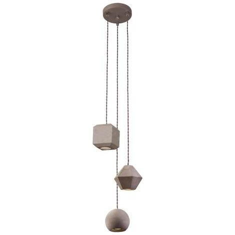 [NEUWERTIG] Nowodvorski Lighting Hängeleuchte Hängelampe Geometric Iii Aus Beton Dreiflam437 B-Ware