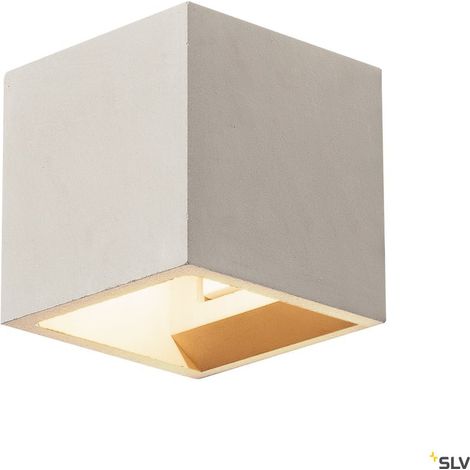 Applique intérieure SOLID CUBE gris G9/QT14 25W max béton - SLV - 1000910 (1/5)