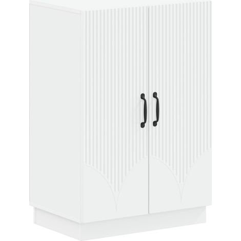 Schuhschrank HOORN 59,5 x 39,5 x 87 cm Holzwerkstoff Weiß vidaXL (1/5)