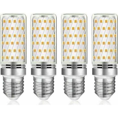 E27 LED-Maiskolbenlampe, 12 W, Kaltweiß (6000 K), 1450 lm, 360° Abstrahlwinkel, entspricht einer 100-W-Halogenlampe (E27), 230 V Wechselstrom, nicht dimmbar, 4er-Pack (1/4)