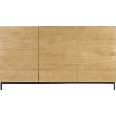 Industrial-Sideboard YPSTER 3 Türen aus aus massivem Mangoholz und Metall (1/5)