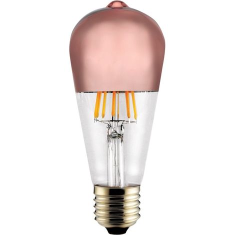 LED-Glühbirne E27 ST64 Halbspiegelbronze 6W