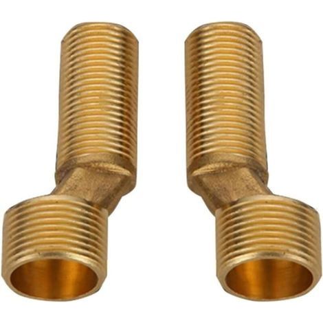 Raccord excentré mitigeur bain douche – Laiton coudé réducteur – Espacement réglable 135-165 mm – Installation facile (1/3)