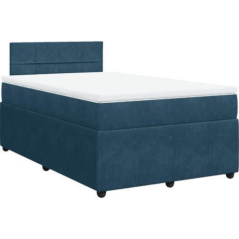 Maison Exclusive - Boxspringbett mit Matratze Blau 120x200 cm Sam