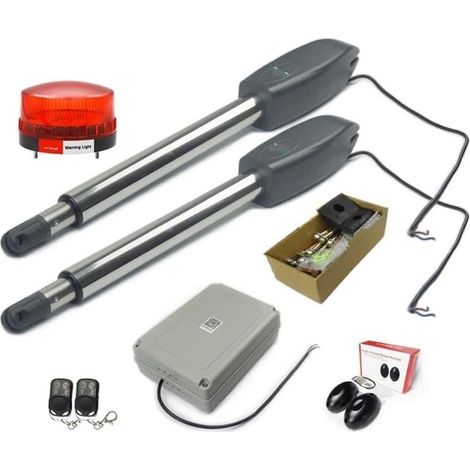 Kit d'ouvre-portes automatiques 400KG automatique double bras électrique porte battante ouvre-porte opérateur actionneur moteur plus proche Type robuste facile à installer universel pour accessoires d (1/5)