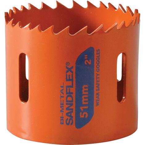 Bahco 3830-51-VIP Variable Pitch Hole Saw, 51mm Diameter, Bimetal Sandflex® with 38mm Depth and 4/6 Zpz Teeth