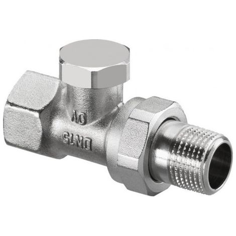 OVENTROP Raccord de réglage Combi 2 droit DN 20, R 3/4 x Rp 3/4, PN 10, laiton, nickelé, 1091163