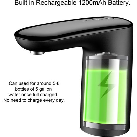 Distributeur d'eau électrique Portable, pompe à boisson automatique, chargement USB (1/5)