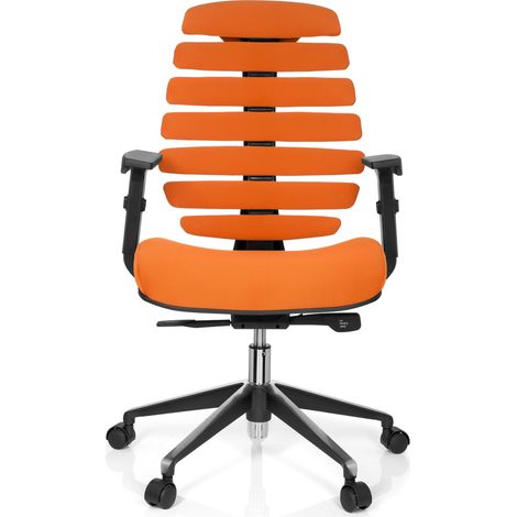 [NEUWERTIG] B-Ware Hjh Office Bürostuhl Drehstuhl Ergo Line Ii Stoff Orange Stuhl Möbel (1/2)