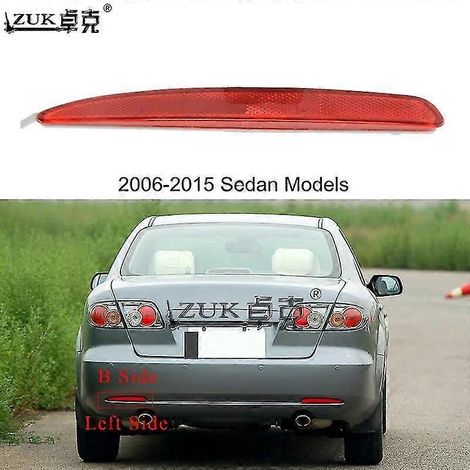 Nebelscheinwerfer-Reflektor für die hintere Stoßstange für Mazda 6 M6 Limousine Kombi GG GY 2002 2003 2004 2005 2006 2007 2008 2009 2010-2015--LH-Limousine (06-15) (1/5)