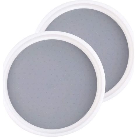 2 plateaux rotatifs pour épices et condiments, pour garde-manger, placard de cuisine ou plan de travail, 25 cm (1/4)