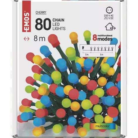 Cadena D5AM05, bola, multicolor, IP44