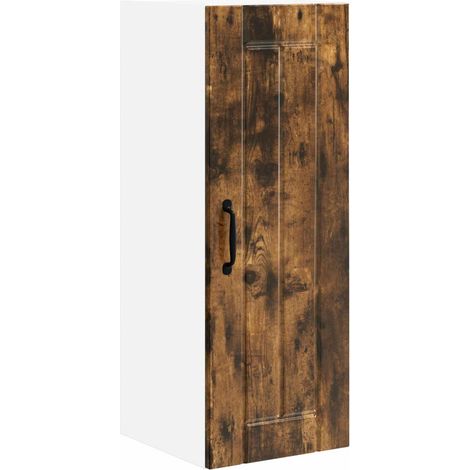 Maison Exclusive - Armadietto a muro LUCCA Rovere Fumo 30 x 31 x 80 cm (1/5)