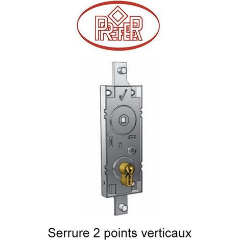 Serrure Prefer 2 points verticaux