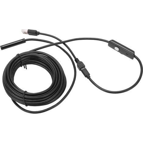 Endoscope pour téléphone portable AN97-8 8 mm, étanche, à 6 LED, pour l'inspection des installations électriques, portée de 10 m / 32,8 pieds. (1/5)