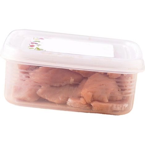 Boîte rangement alimentaire mini PP transparente rectangulaire étanche fraîcheur portable préparation repas légumes fruits viande congélateur 1 pièce (1/4)