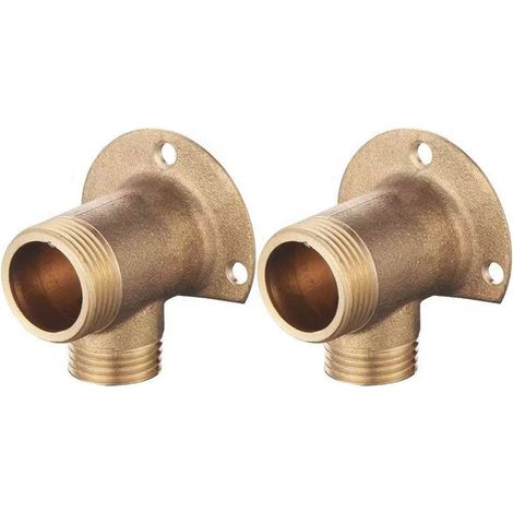 Adaptateur de Robinet de Douche en Laiton - Base de Montage Apparente avec Vis (1/4)