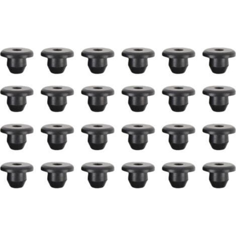 Bouchon d'huile de cric hydraulique en caoutchouc, étanchéité solide, sol universel de 8.5mm pour trou de réservoir, 24 pièces.