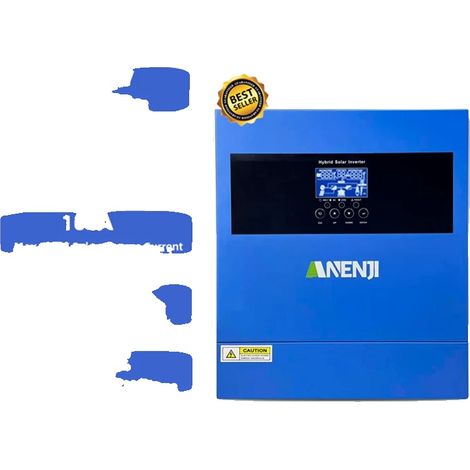 Onduleur Solaire, Sortie Onde Sinusoïdale Pure, Haute Efficacité, ANJ-4000W-24V-WIFI (1/2)