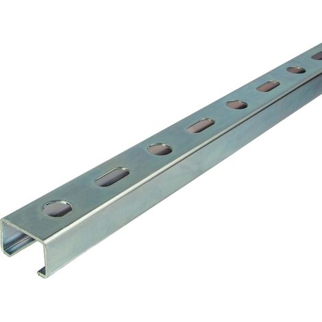 tecuro Montageschiene Typ 27/18 x 1000 mm x 1,50 mm, Stahl verzinkt C/U-Profil