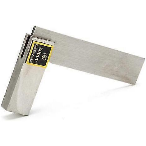 Équerre de mécanicien à angle droit 90° pour ingénieur, outil de mesure en acier au carbone de 15 cm (6 pouces). (1/3)