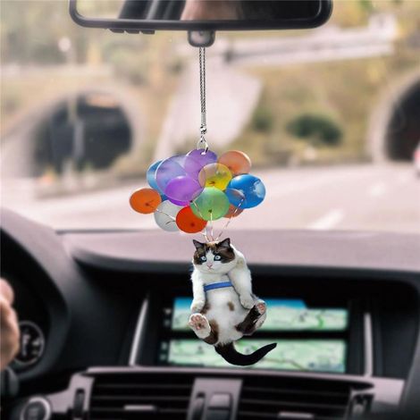 Ornements suspendus pour voiture en forme de chat - Décoration intérieure pour voiture (1/5)