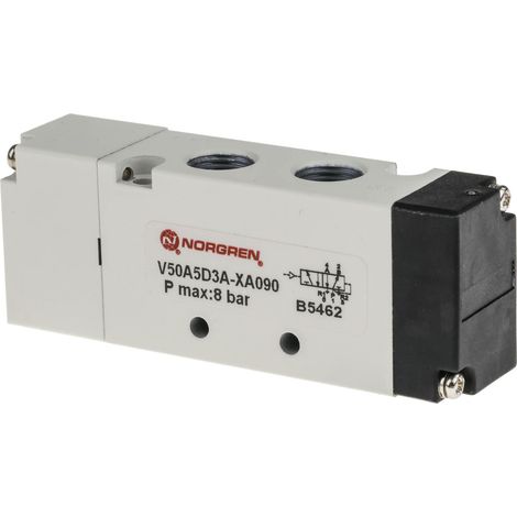 Electrodistributeur pneumatique RS PRO serie V50, Assistée/Ressort, G 1/8 ( Prix pour 1 )