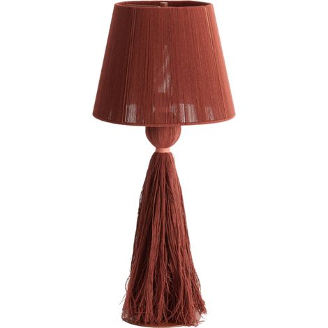 Light & Living - lampe de table - Espino - orange - textile -