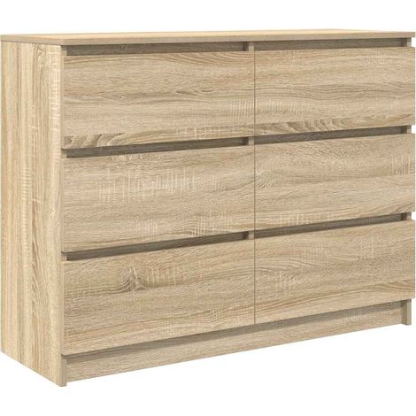 Sideboard Sonoma Oak 100x35x76 cm Engineered Wood vidaXL (1/5)