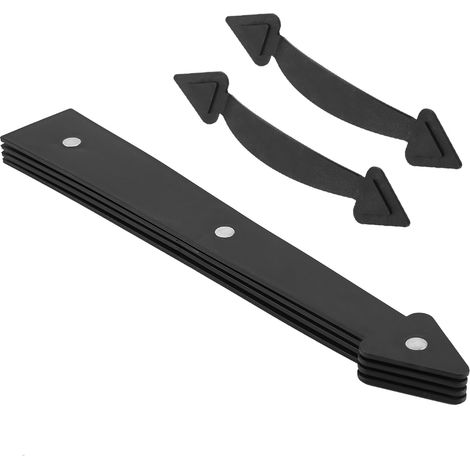 Kit de quincaillerie décorative pour porte de garage à battants, style flèche, poignées et charnières pour maison (1/5)