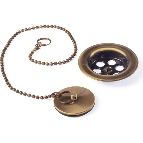TAPÓN CON CADENILLA Y PLATILLO PARA LAVABO (1/2)