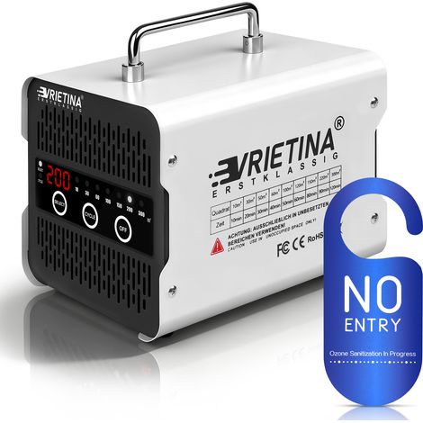 220V/35dB Générateur d'ozone Purificateur d'air 65000mg/H Écran Tactile Minuteur 120min 300㎡ Désinfection Anti‑odeurs Garage Maison Voiture (1/5)