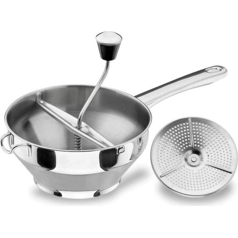 Lacor Macchina schiacciapatate in Acciaio Inox, Argento, One Size, 20 cm