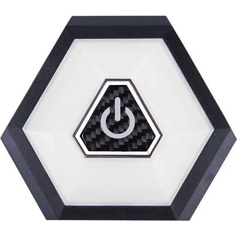 Jeffergarden Plafonnier LED rechargeable pour voiture, éclairage intérieur à poussoir magnétique 10,5 x 9,2 x 1,2 cm pour coffre de toit-DOU