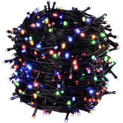 Guirlande électrique 14 m pour Sapin de Noël 700 LED Multicolores 8 Programmes Guirlande lumineuse Multicolore Décoration romantique pour Fête Noël Mariage Anniversaire Soirée Party Décor Chambre Mais (1/5)