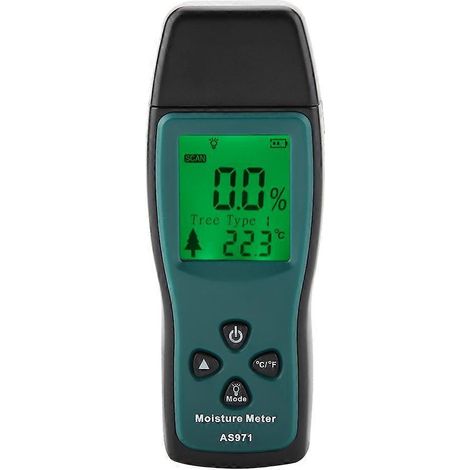 SMART SENSOR AS971 Digitales Holzfeuchtemessgerät mit LCD-Display 040℃