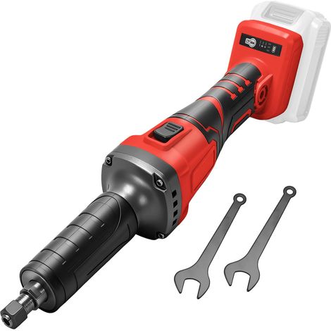 Meuleuse sans fil compatible avec batterie 18 V, meuleuse droite sans balais 25 000 tr/min, mandrin de perceuse de 6,35 mm et 3 vitesses variables (outil nu, sans batterie) (1/5)