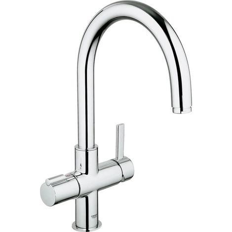 Grohe Red - Grifo monomando de fregadero Duo, cromo 30033000