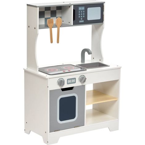 Set da gioco in legno cucina con accessori oren 57x80 cm bianco - Atmosphera créateur d'intérieur (1/5)